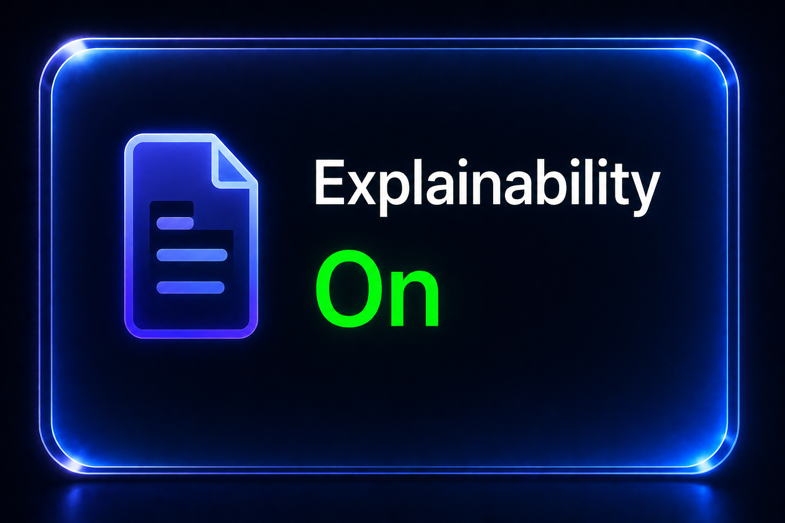 Explainability card
